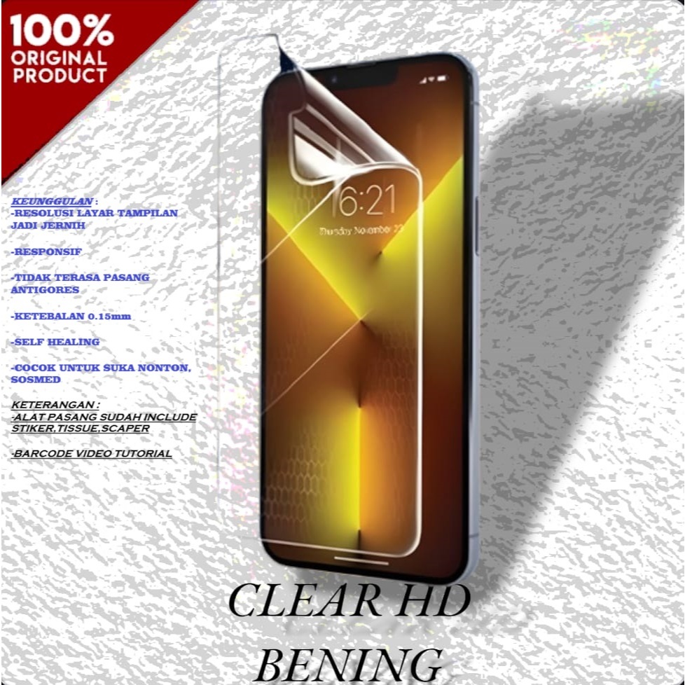 Antigores Hydrogel XIAOMI REDMI K30 ULTRA / REDMI K40 / REDMI K40 PRO / REDMI K40 PRO+ / REDMI K50 /