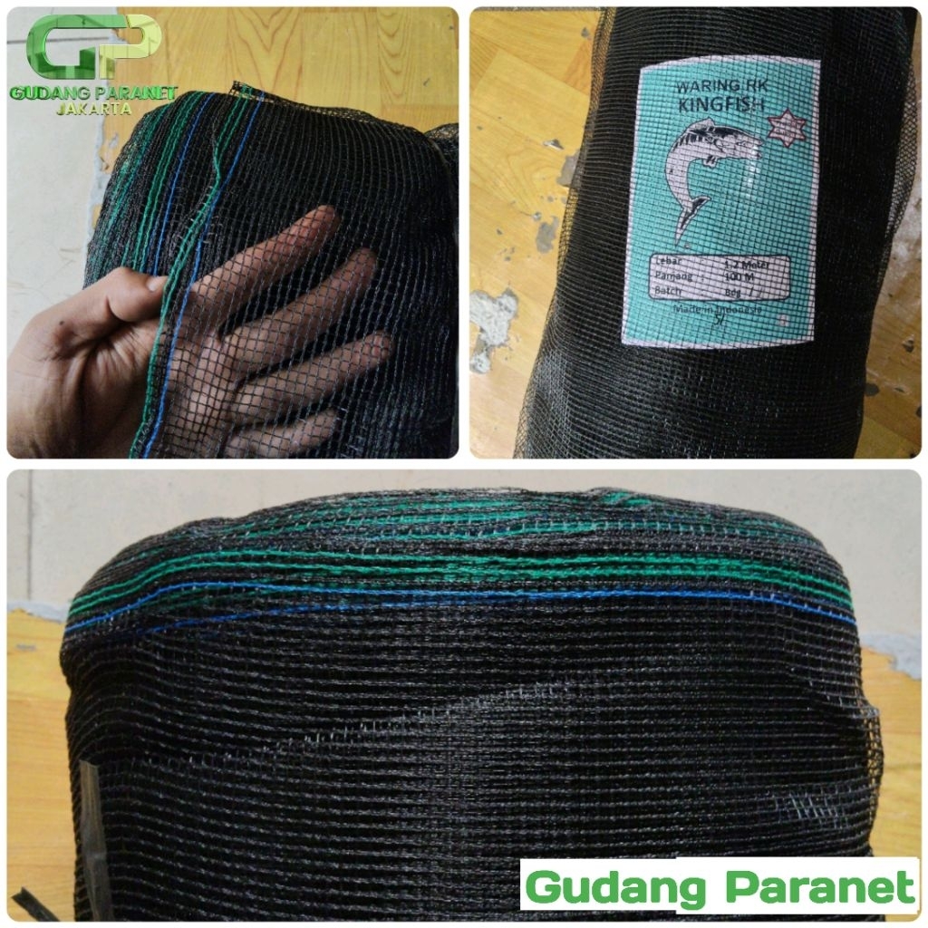 Jaring Waring RK dobel 1 Rol (L1,2mxP:100m)#jaring waring#jaring keramba#jaring ikan#jaring ayam