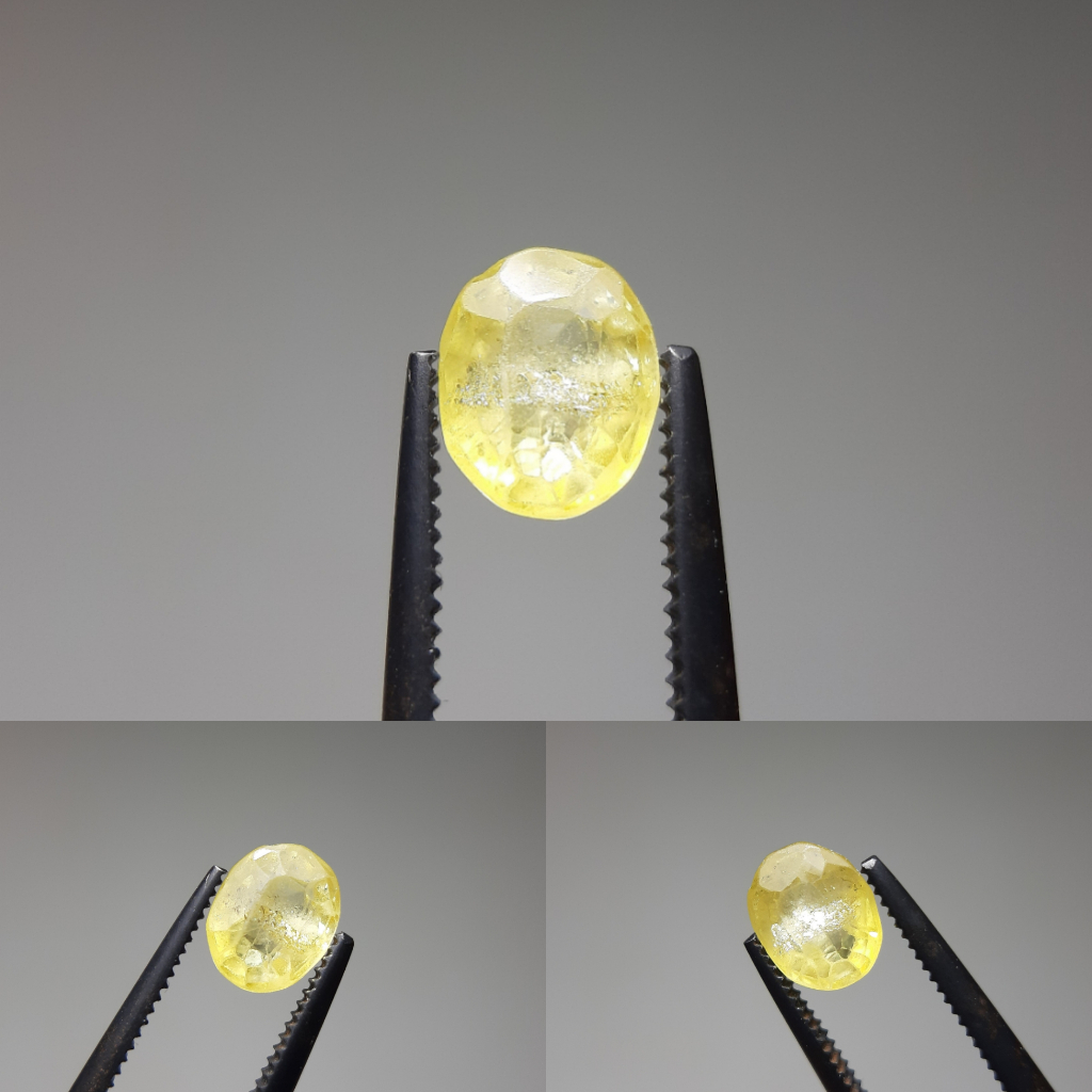 Untreated Natural Yellow Sapphire Srilanka Ceylon Srilangka Selon Batu Yakut Batu Safir Kuning Tanpa