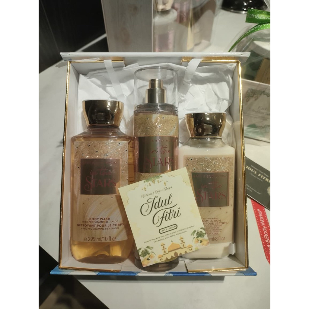 Paket Hadiah/Seserahan/Hampers Bath & Body Works Set 3 In The Stars