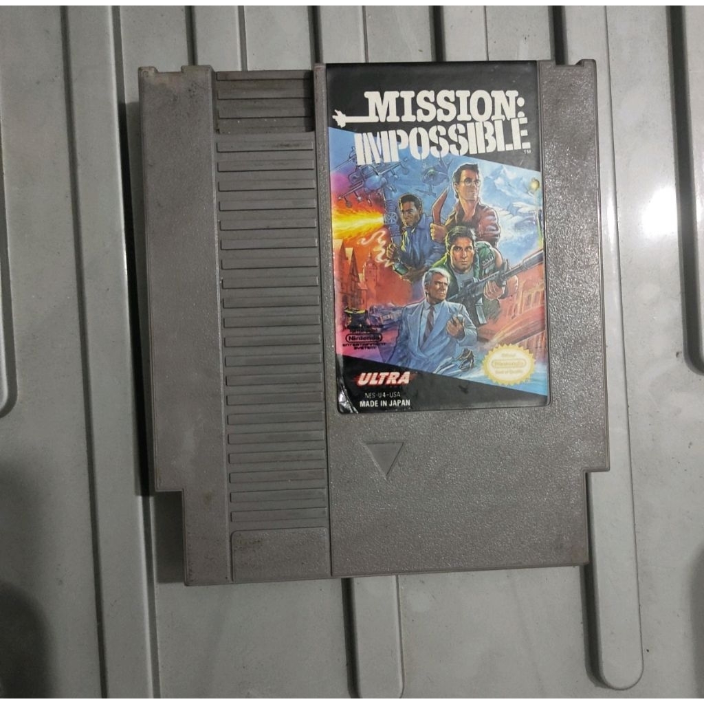 Cartridge Nintendo NES Mission Impossible Original Tested