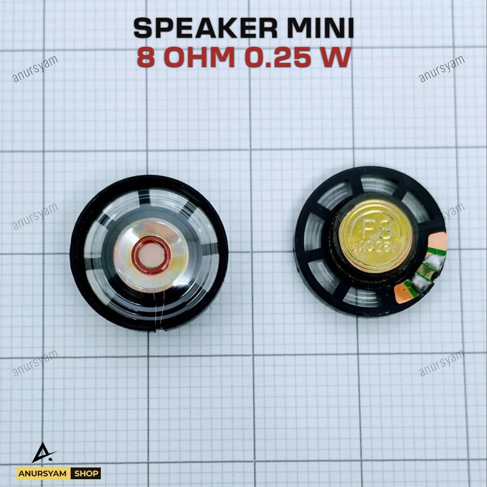 Speaker Mini 8 Ohm  0.25 W Internal Speaker 8Ohm 0.25W