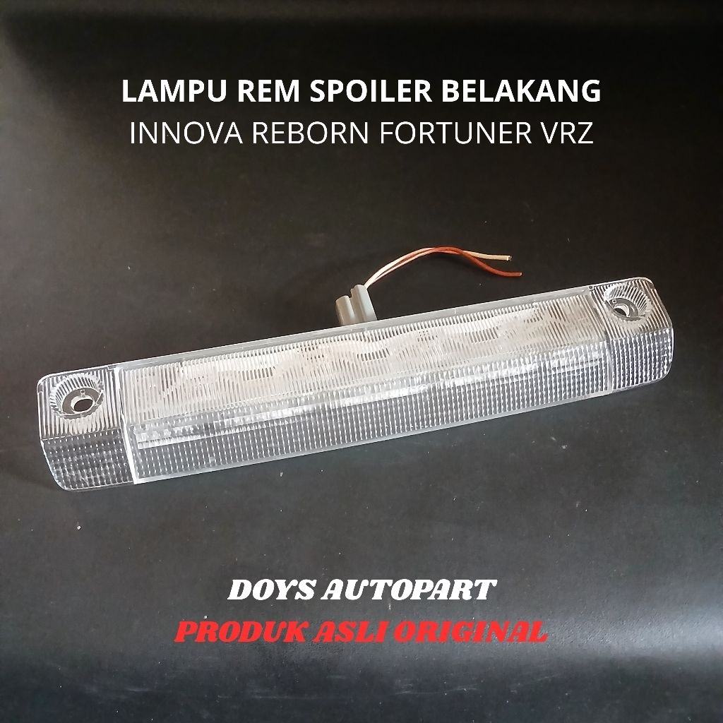 Lampu rem LED spoiler belakang mobil toyota kijang innova reborn fortuner VRZ warna lampu merah harg