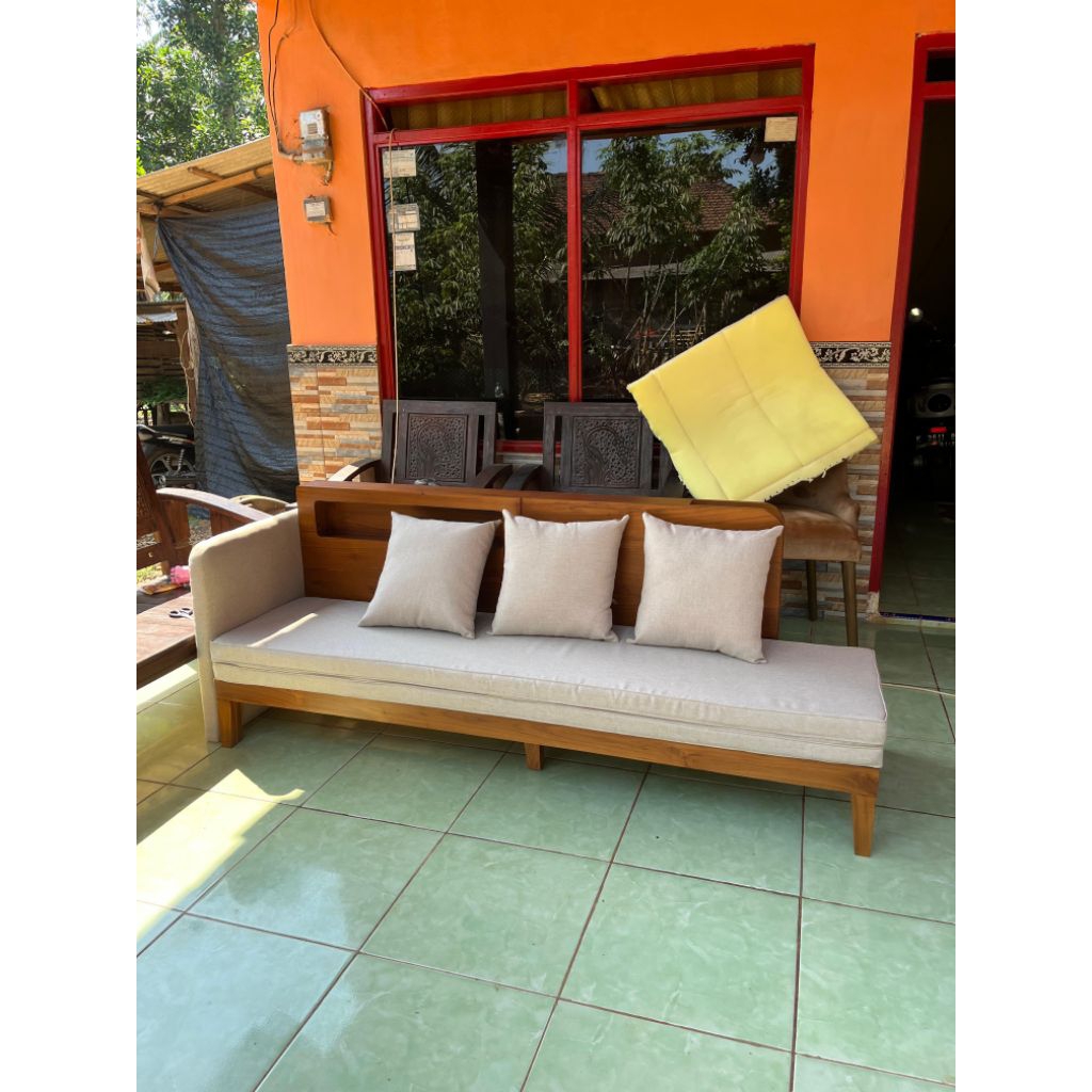 SOFA BED MINIMALIS SOFA BED SANTAI SOFA BED KAYU JATI
