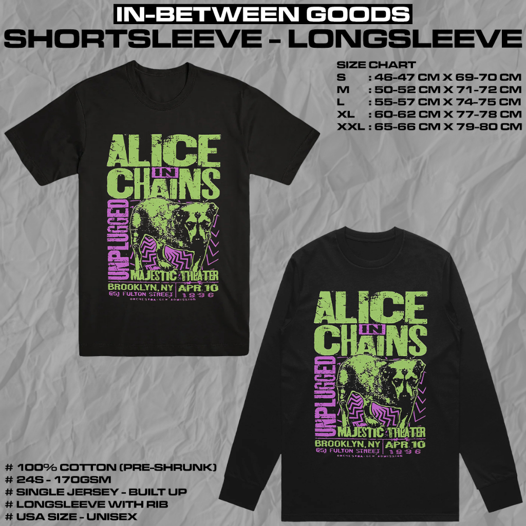 ALICE IN CHAINS - UNPLUGGED DOG | T-SHIRT | LONGSLEEVE | BAND MERCH