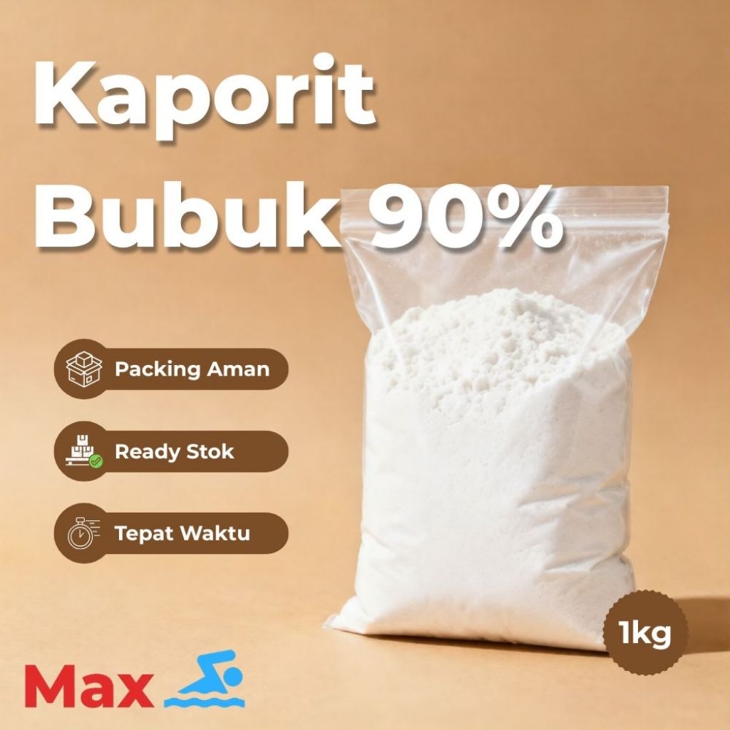 Kaporit Bubuk 90% - Pembersih Kolam Renang | Pembersih Air