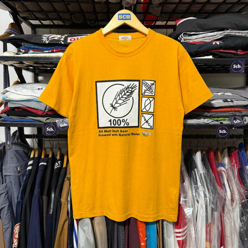 Vintage Suntory malts beer tshirt kaos
