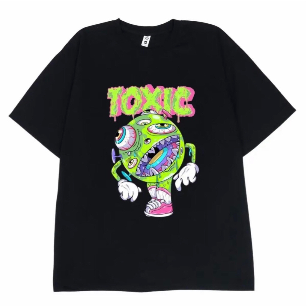 KAOS TOXIC GAMBAR KEREN KEKINIAN BAJU PRIA DAN WANITA MURAH | Tshirt santai