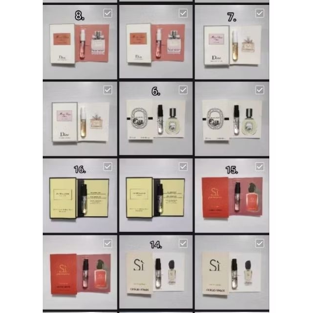 Parfum Branded Travel size 2ml/1.5ml EDP/EDT Original wangi | parfum tester | sample parfum | vial p