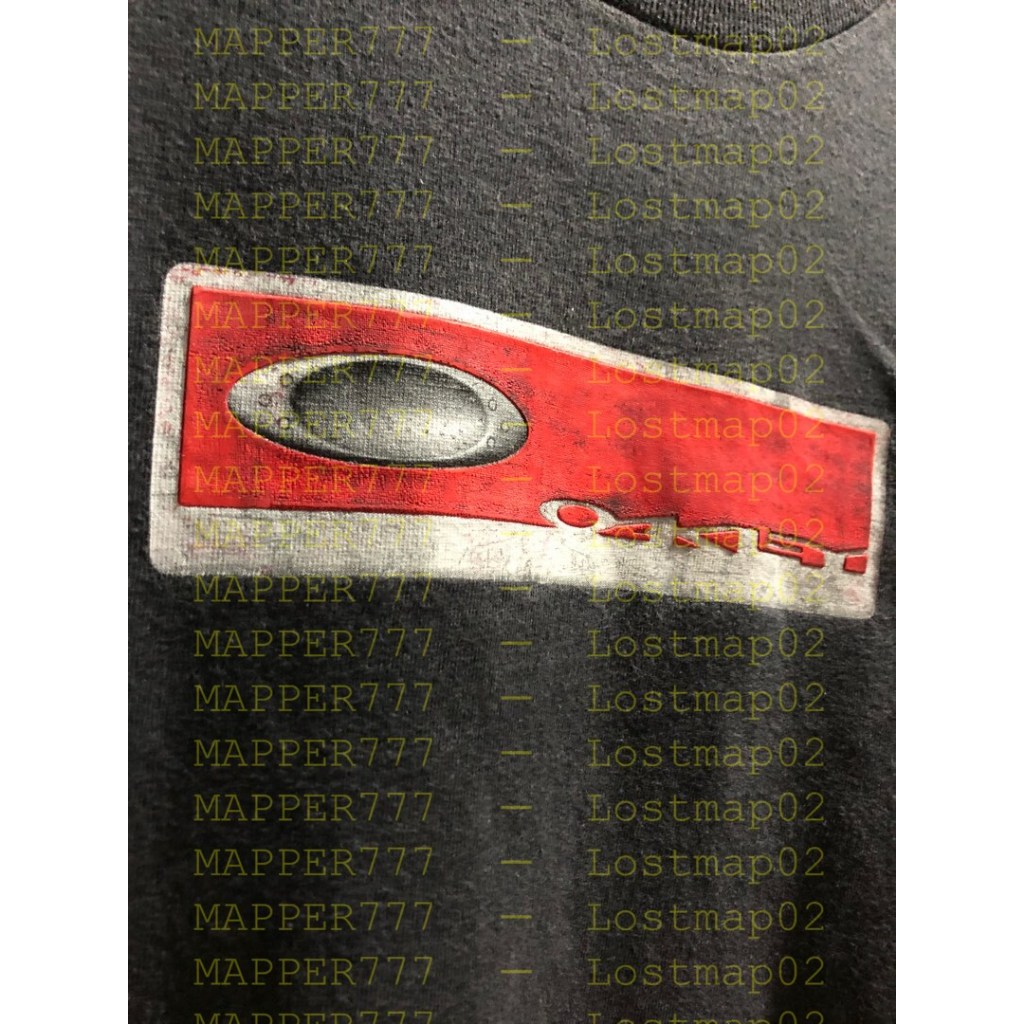 Oakley 2000s Embossed Mad Science Badge Logo T-Shirt