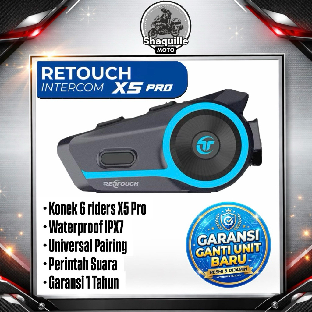 PROMO Intercom retouch X5 Pro | Intercom Helm | Interkom bluetooth
