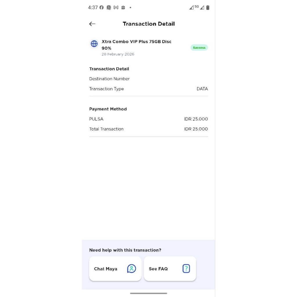Kartu XL Xtra Combo Plus VIP Diskon 90 %
