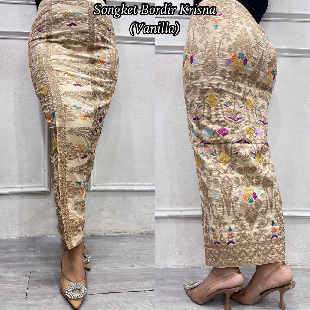 Rok Songket Bordir Lady // Rok Bordir songket bali