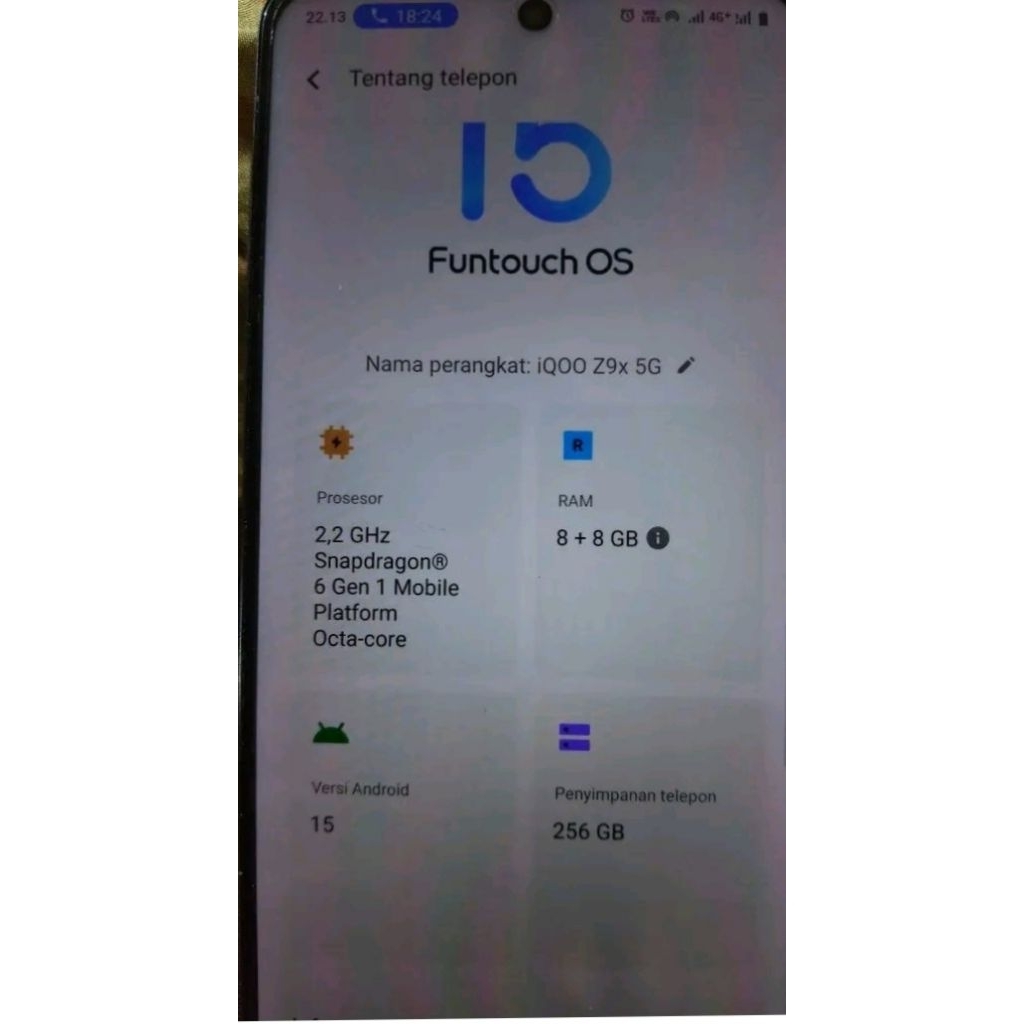 iQoo z9x 5g second