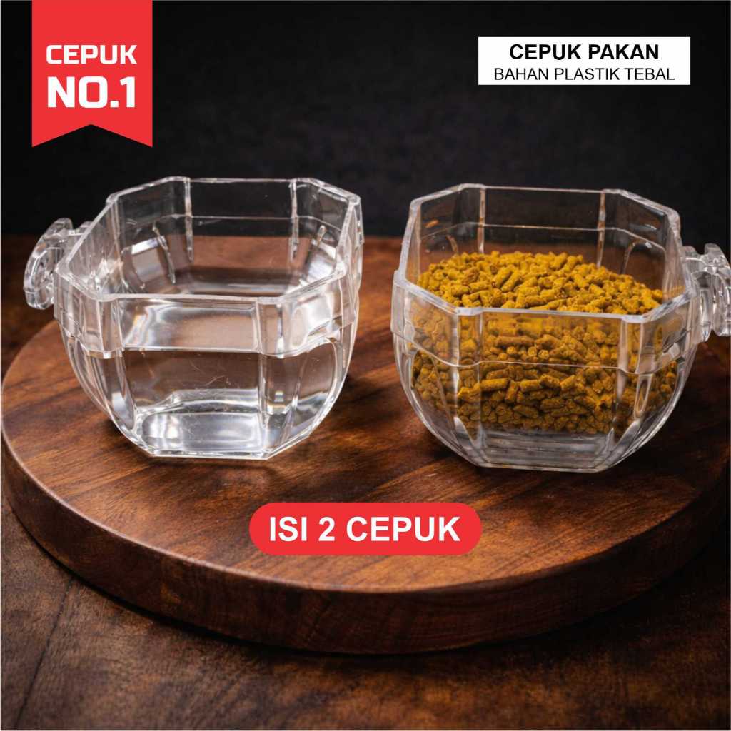 CEPUK PAKAN MINUM ELITE SONG NO.1 BAHAN TEBAL COCOK UNTUK MURAI BATU KACER CUCAK IJO PENTET BURUNG J