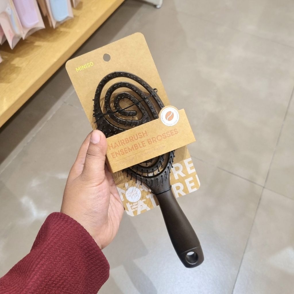 MINISO HARMONY SERIES OVAL DETANGLING VENTED HAIR BRUSH / SISIR