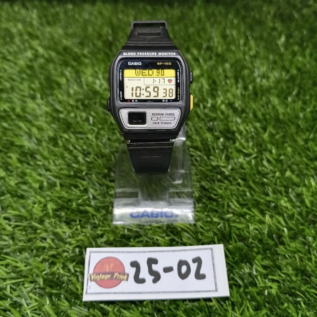 Vintage Casio BP-120 Blood Pressure Monitor Watch 1101 Japan