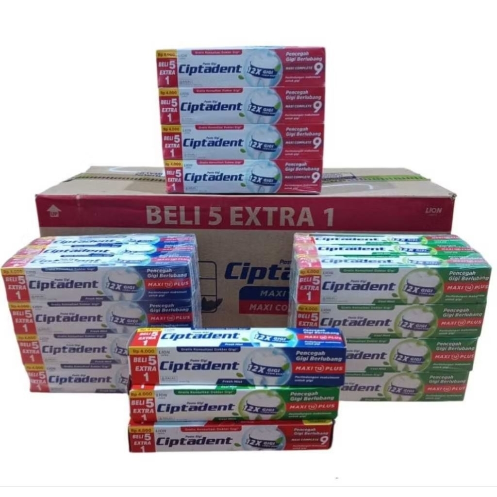 [1 dus isi 6 lusin x 75gr] Ciptadent Pasta Gigi Ciptadent 75gr