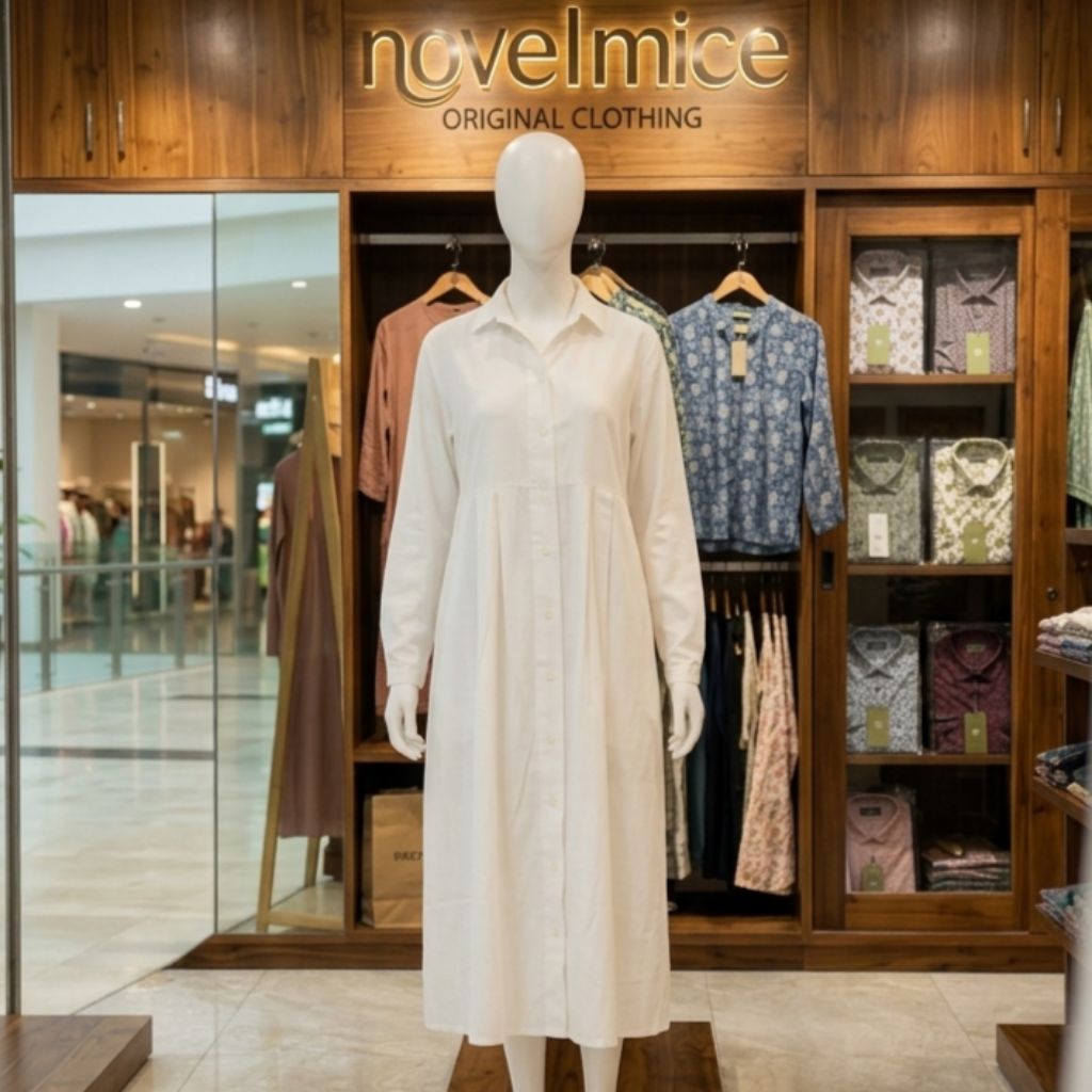 Gamis Linen Novel Mice