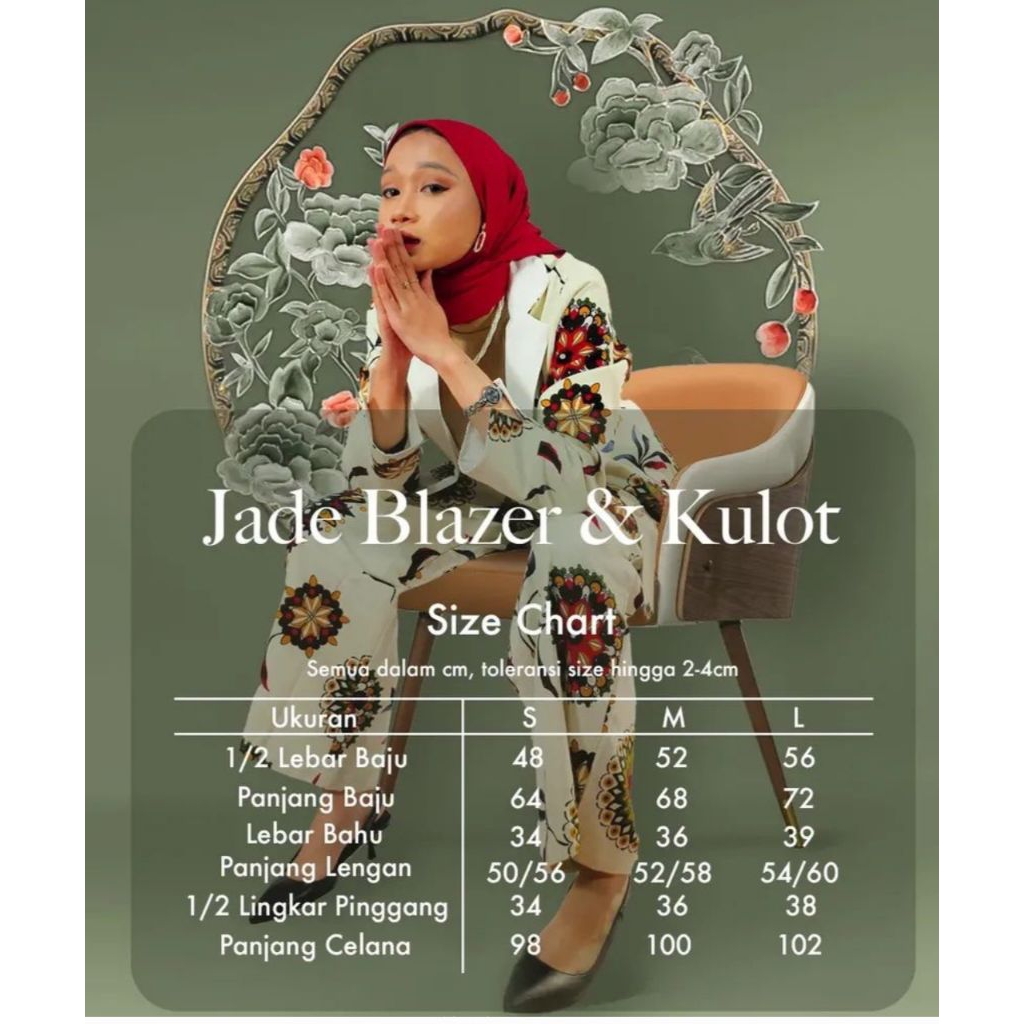 Blazer dan Celana Kulot one set