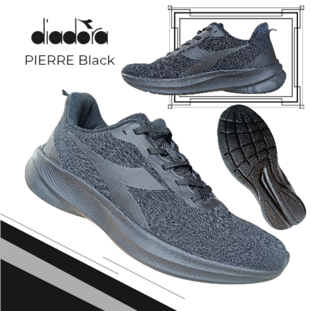 Sepatu DIADORA PIERRE Black || Original by Diadora || Sepatu Sekolah Sneakers Diadora