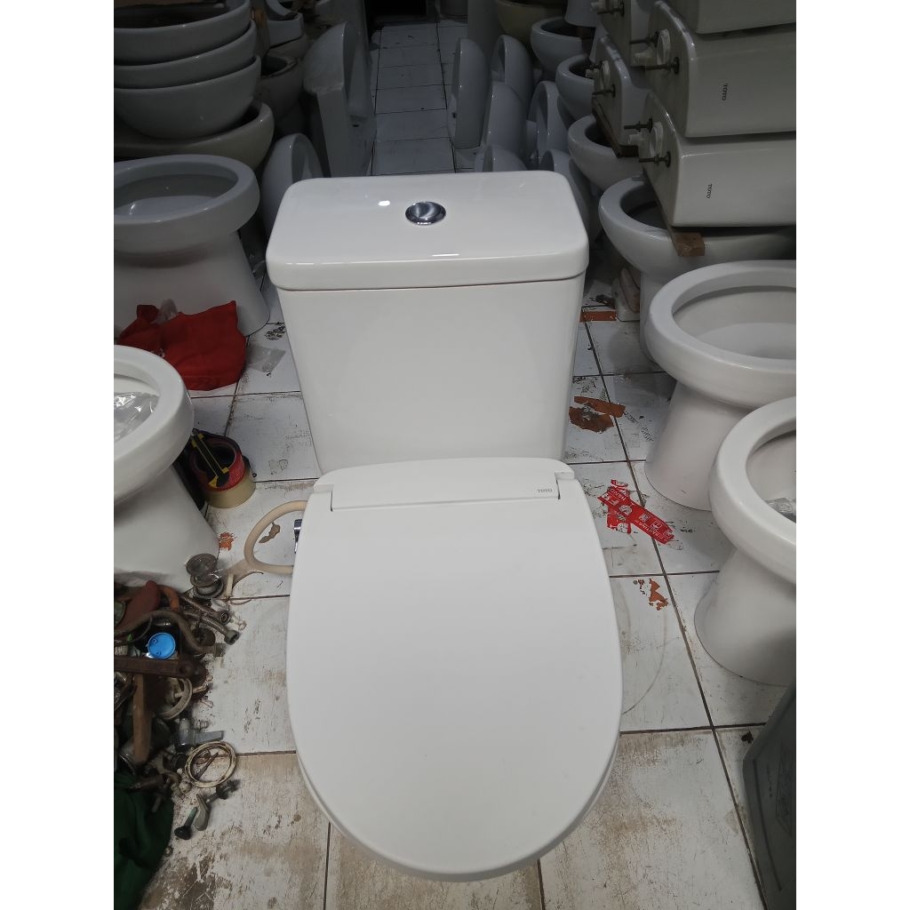 Closet duduk TOTO OMNI SW861JP/CW860NJ+Set Cover ECO-washer TOTO