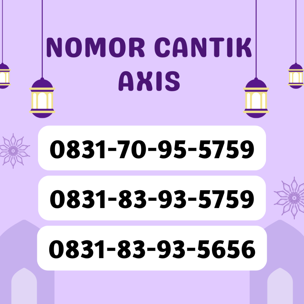PROMO Nomor Cantik AXIS Harga Murah (A34) - Kartu Perdana AXIS Nomor Cantik Urut Viral