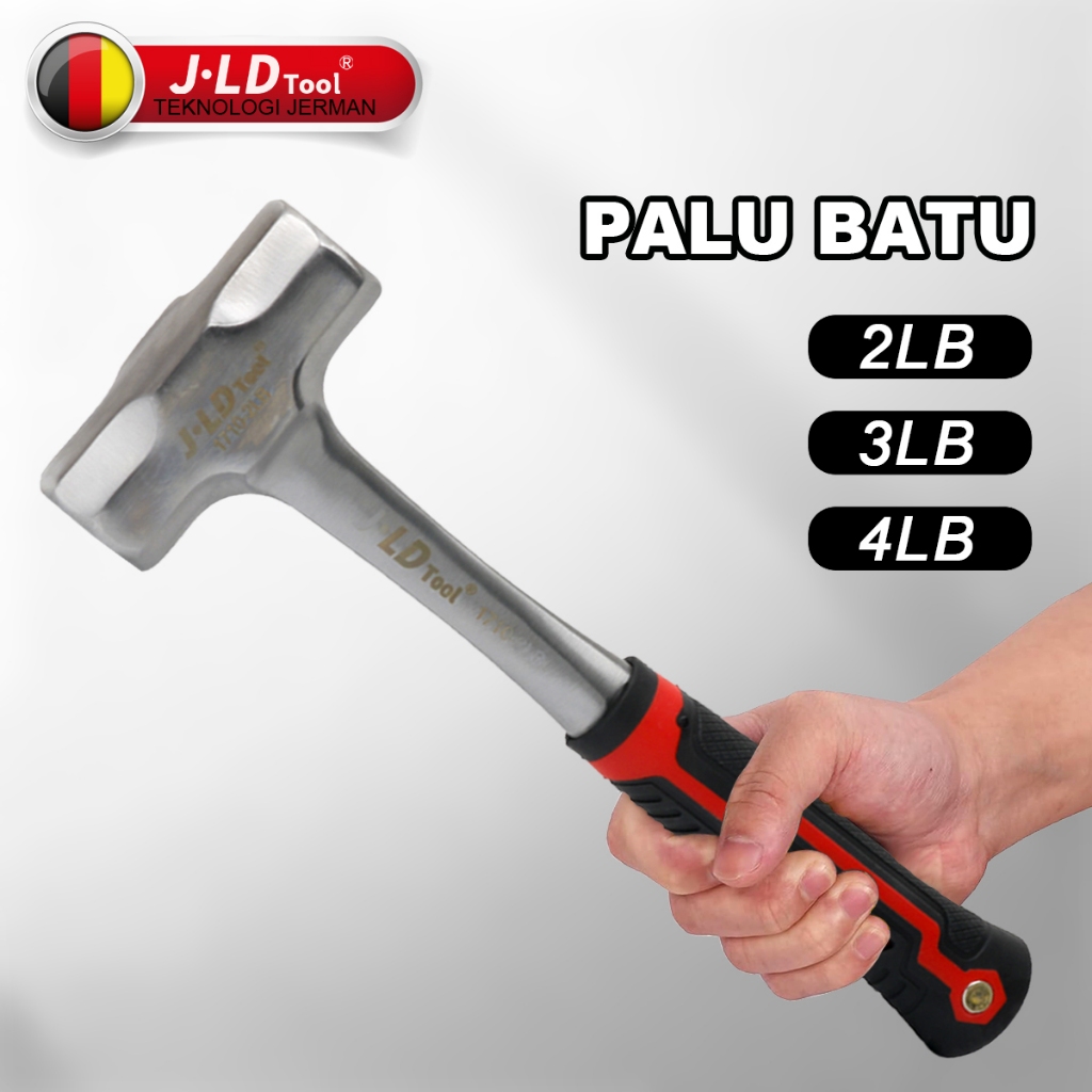 JLD 2-4LB Palu Batu /palu segi delapan /Palu Besi stone hammer