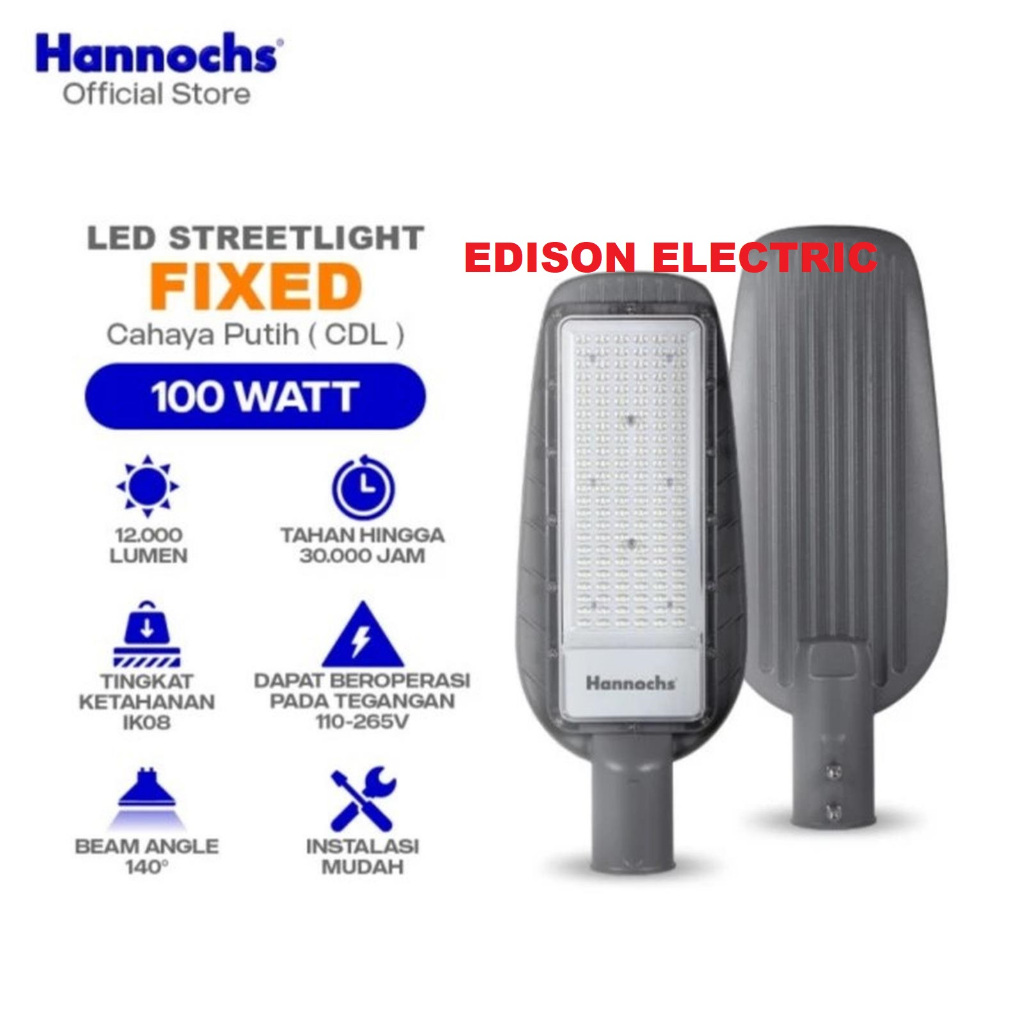 HANNOCHS LAMPU JALAN LED 50W 100W 150W 200W STREETLIGHT FIXED LAMPU PJU / STREETLIGHT