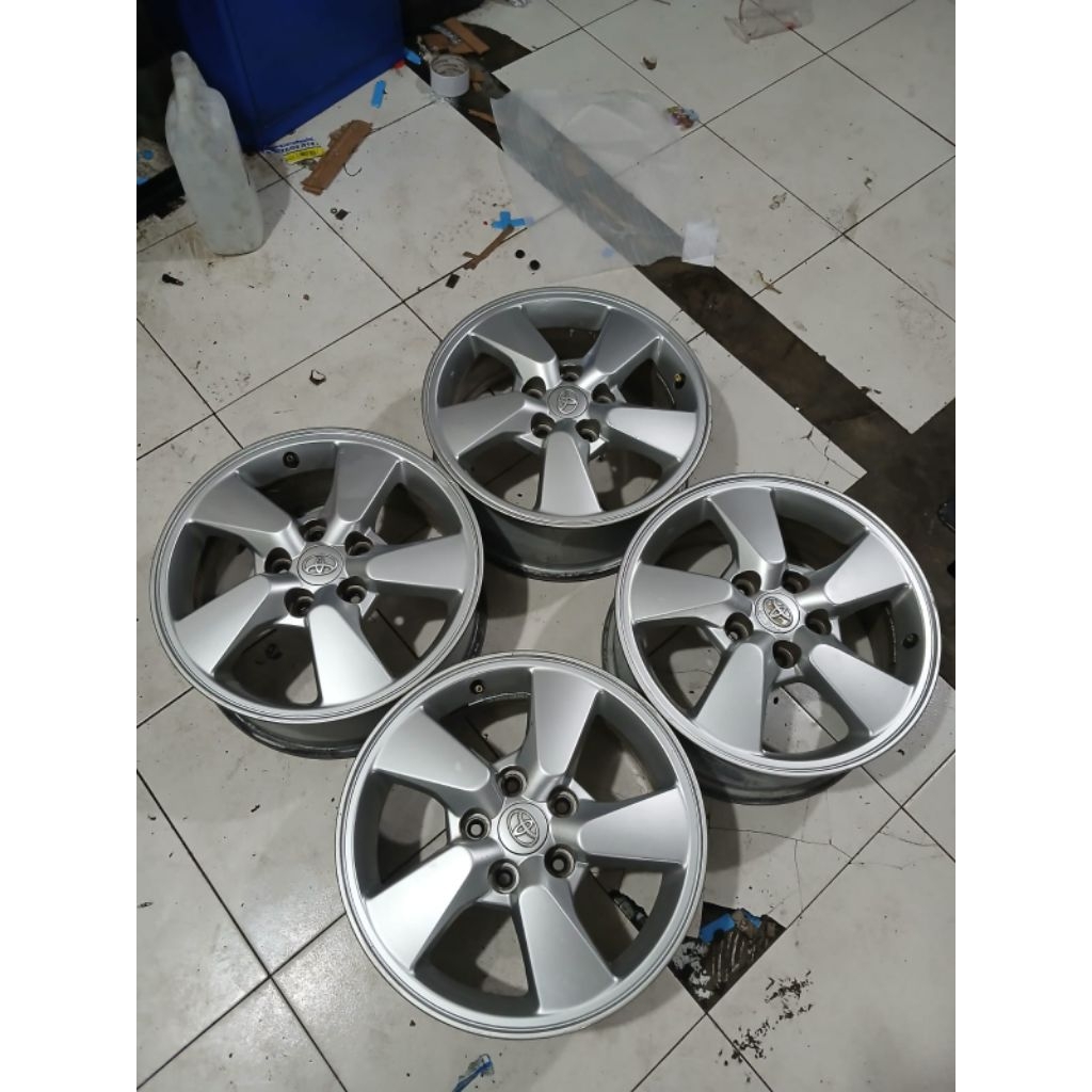Velg bekas mobil oem copotan rush ring 16 lebar 6 baut 5x114.3 velg only