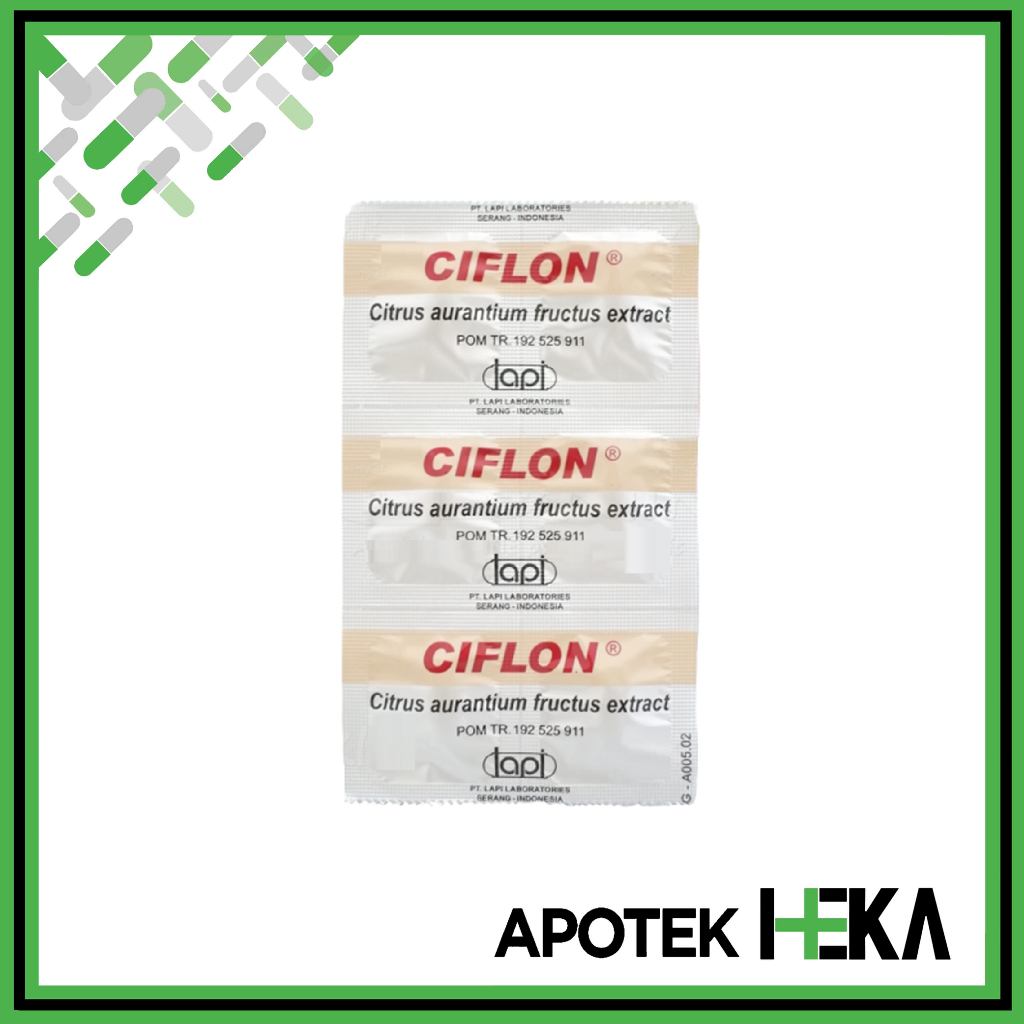 Ciflon Strip isi 6 Kaplet - Obat Meredakan Gejala Wasir (SEMARANG)