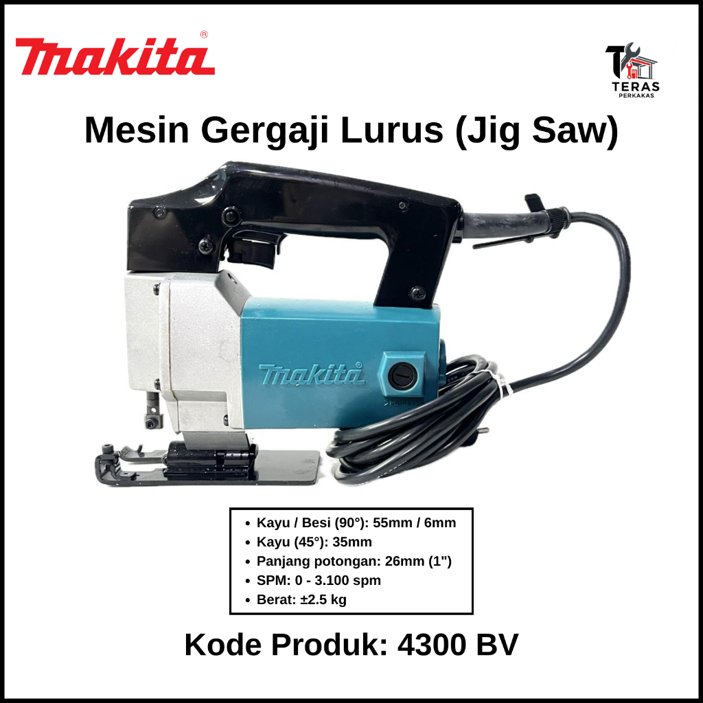 MAKITA Mesin Gergaji Lurus (Jig Saw) Makita 4300 BV / 4300BV