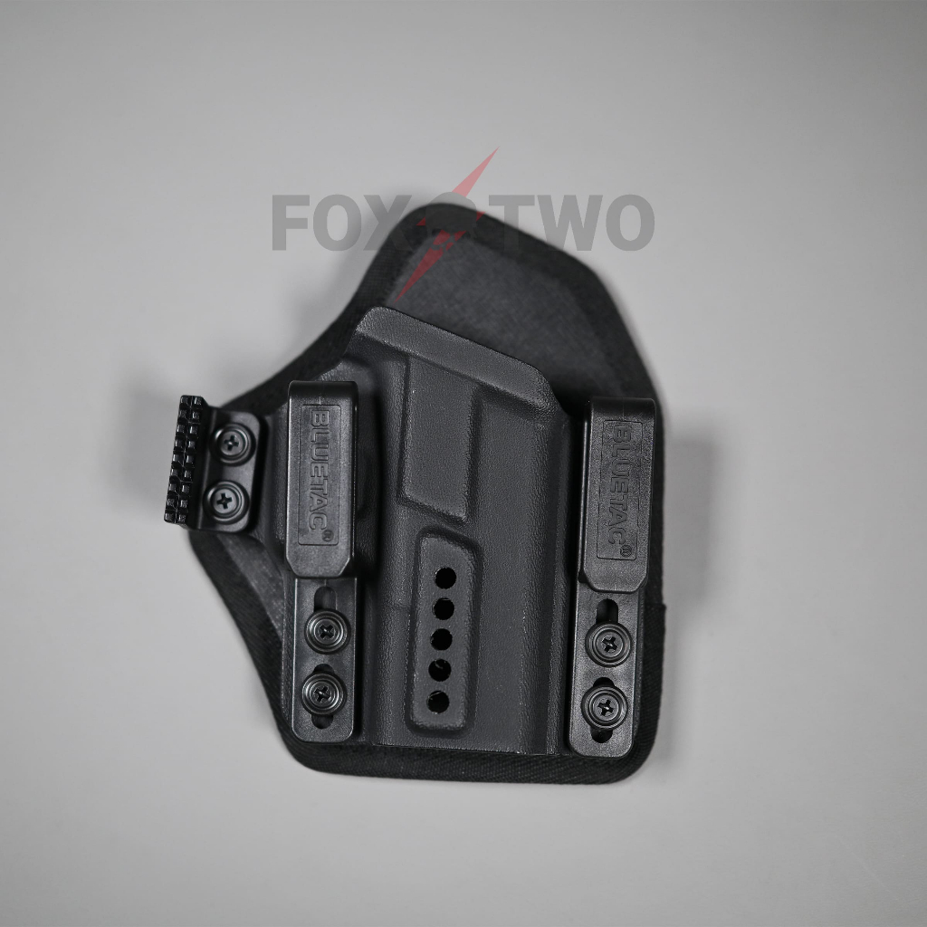 KYDEX HYBRID IWB UNIVERSAL HOLSTER BLACK RIGHT 2 CLIP