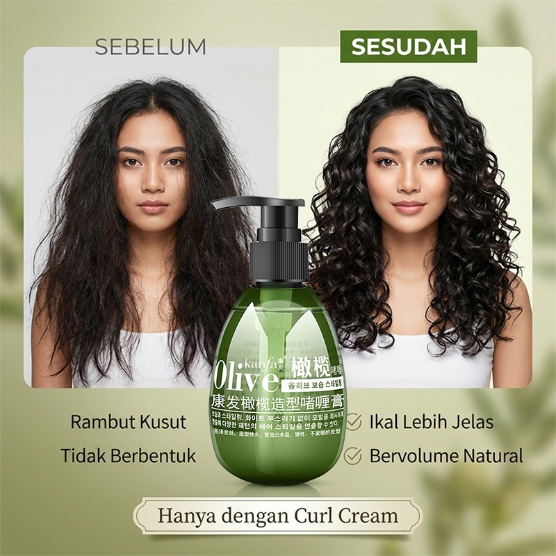 Gel Rambut Keriting Curl Cream Rambut Keriting Curl Cream Perawatan Rambut Keriting Curl Cream hair 