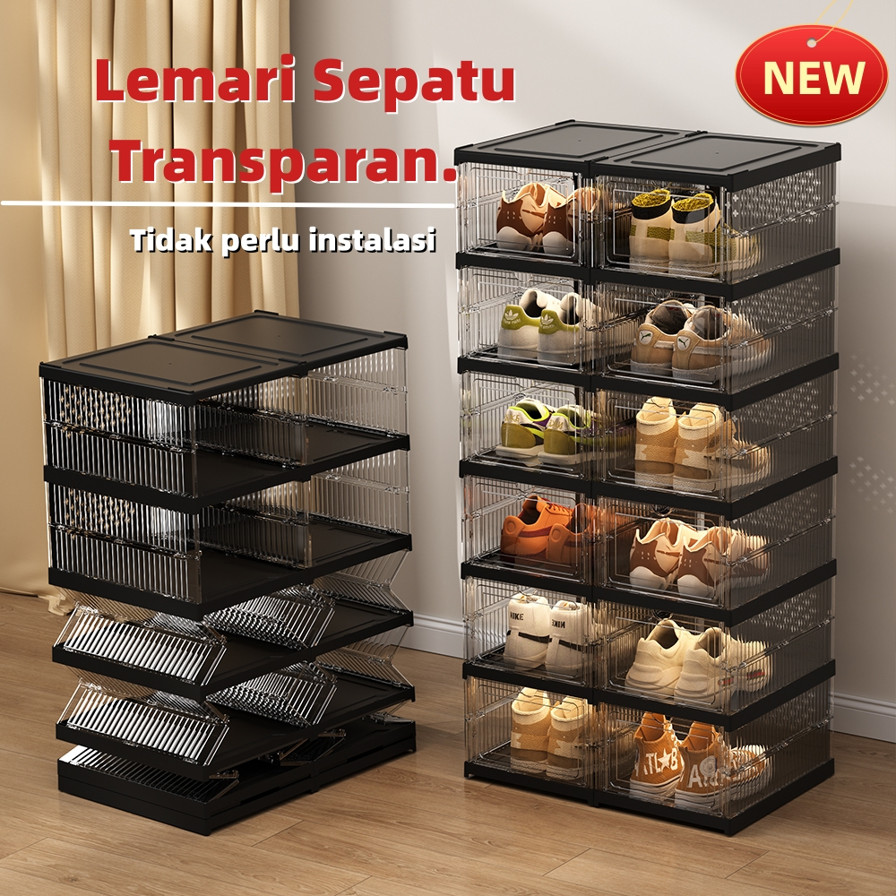 Polanya berlian Kotak Sepatu Transparant Murah Lebih Tebal Dan Kuat Kotak Sepatu Ukuran Ekstra Besar