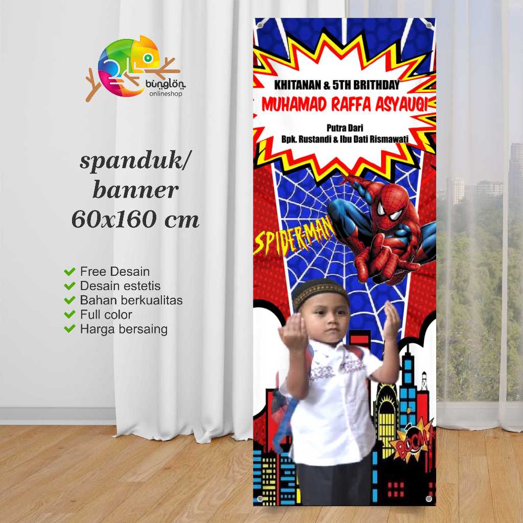 Spanduk Banner Khitanan 60x160 cm