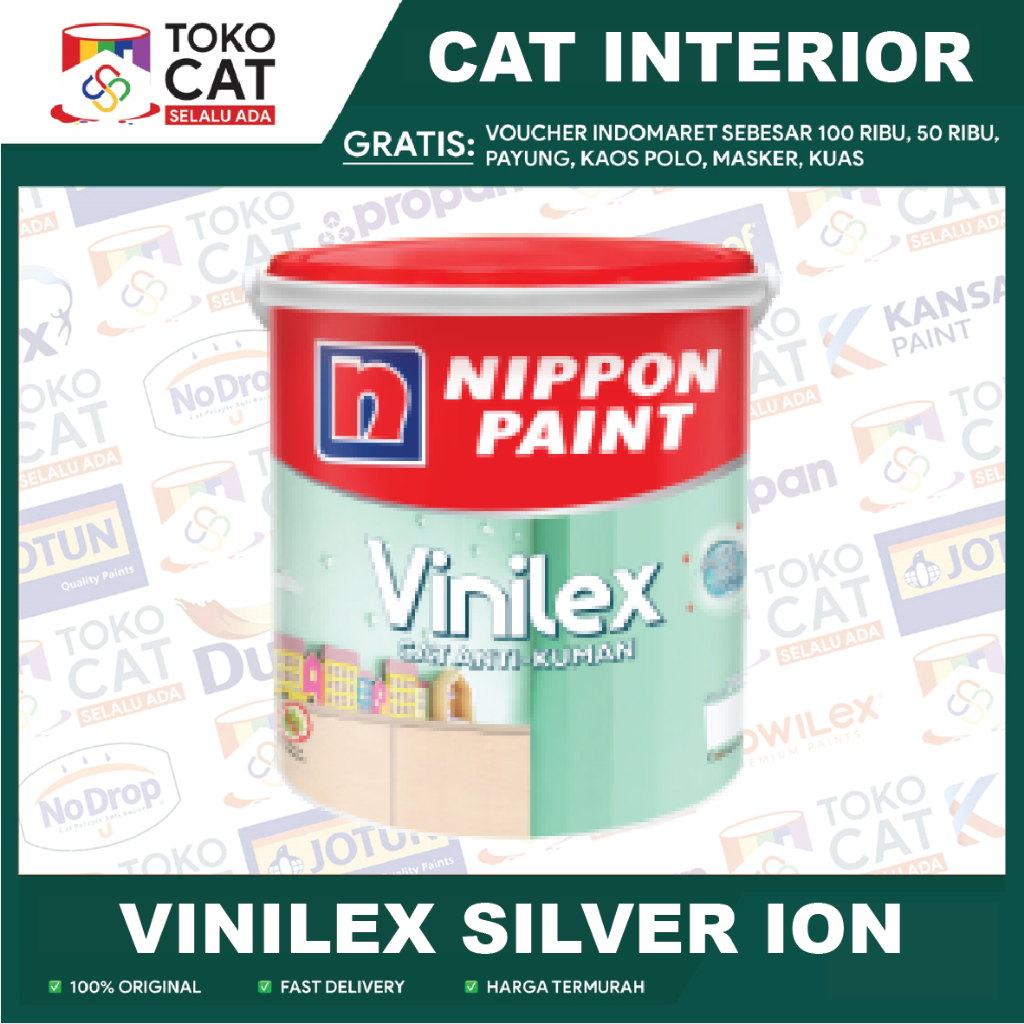 Cat Tembok Dalam Nippon Vinilex Warna Putih 25 Kg Pail INSTANT SAMEDAY