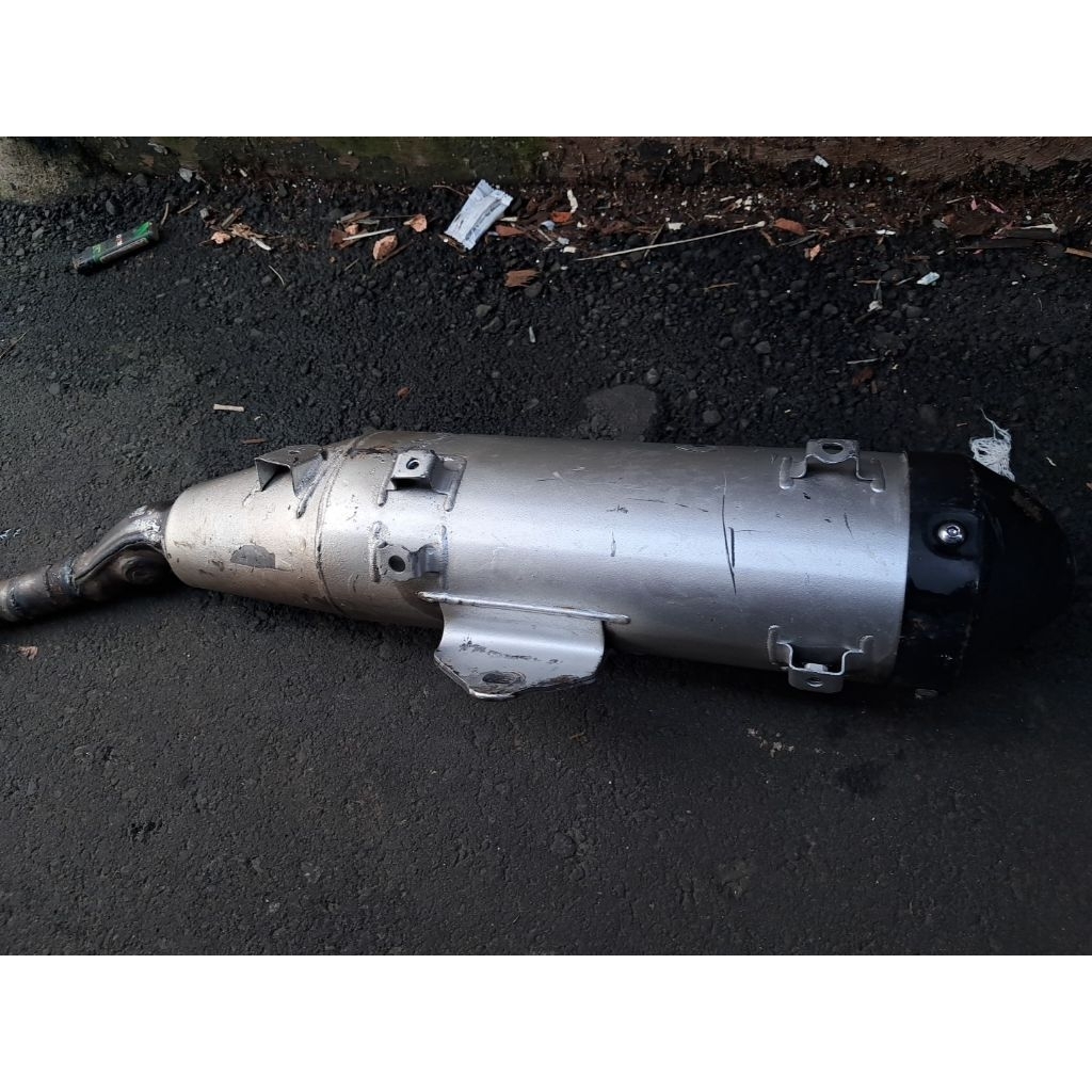 Slencer knalpot kawasaki klx 230 cc 230cc silencer knalpot original ori copotan standar kelengkapan 