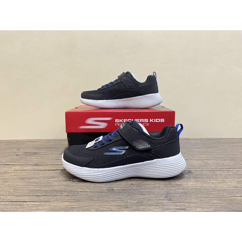 Sepatu Slip On Casual anak Skechers B Sport Go Run 400 V2 Strarvo Black Royal 405094L/BKRY Original
