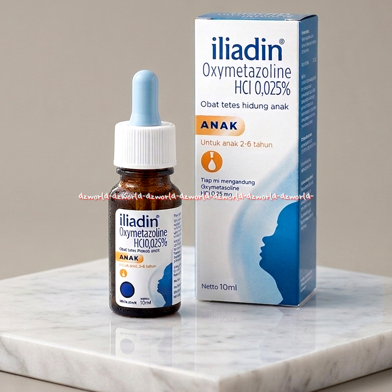 Iliadin Anak Oxymetazoline Drop 10ml Tetes Hidung Iliadin Obat Tetes Hidung Anak untuk Mengatasi Hid