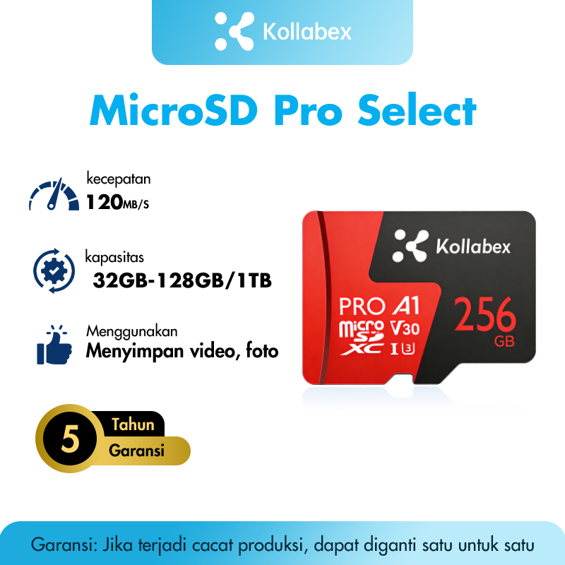 Kartu Memori MicroSD Kapasitas 32GB hingga 1TB dengan Adaptor SD