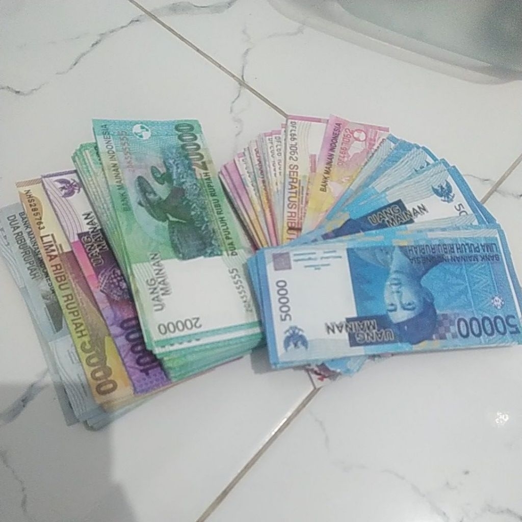 uang mainan anak 50pcs cocok untuk ank kecil bermain