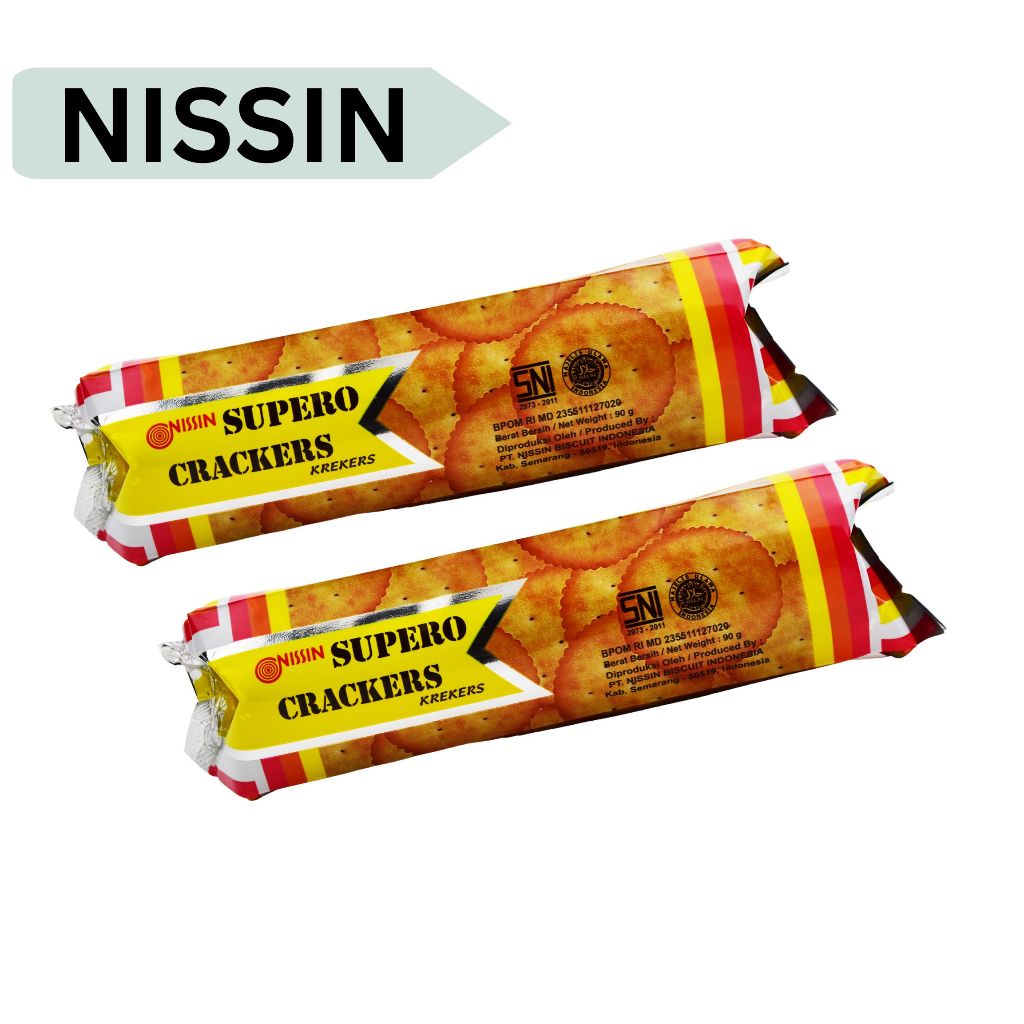 BISKUIT KREKERS NISSIN SUPERO CRACKERS 90 GR ASIN GURIN BISCUIT