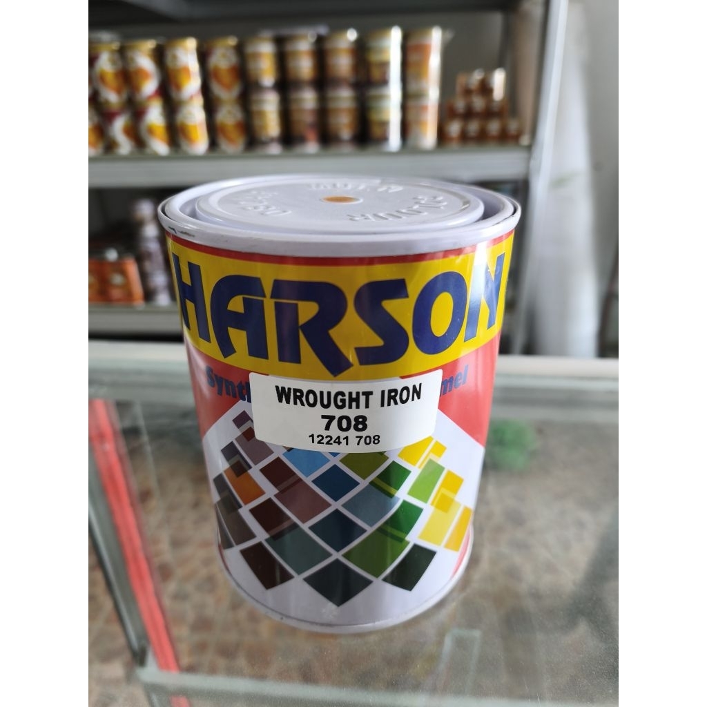 Harson Wrought Iron Warna Emas 0.7Kg / Cat Besi Warna Emas / Cat Kayu Warna Emas / Cat Kayu dan Besi