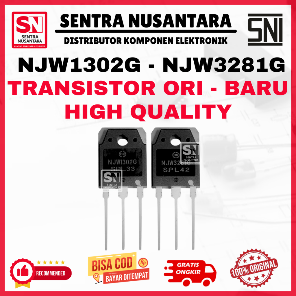NJW1302G NJW3281G 1 set Original NJW1302 NJW3281 Transistor | Transistor NJW1302G NJW3281G | TR NJW1