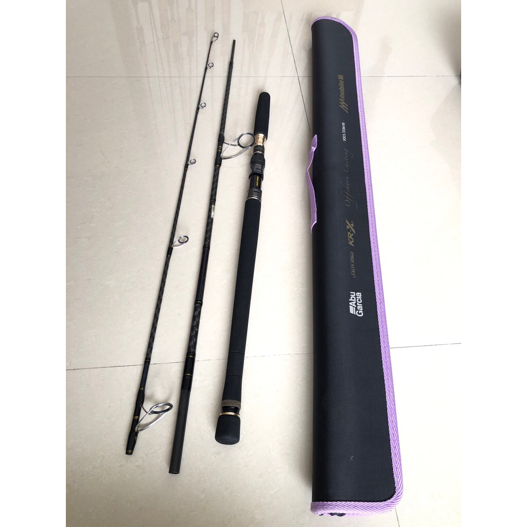 joran spinning light popping abu garcia KRX pe2/4 bekas