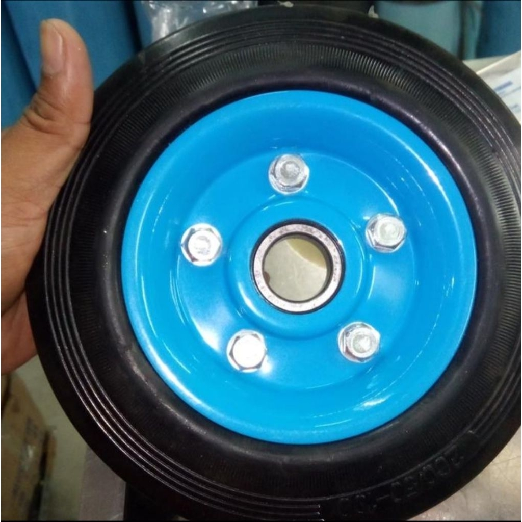 Roda Karet Troli 8" Inch