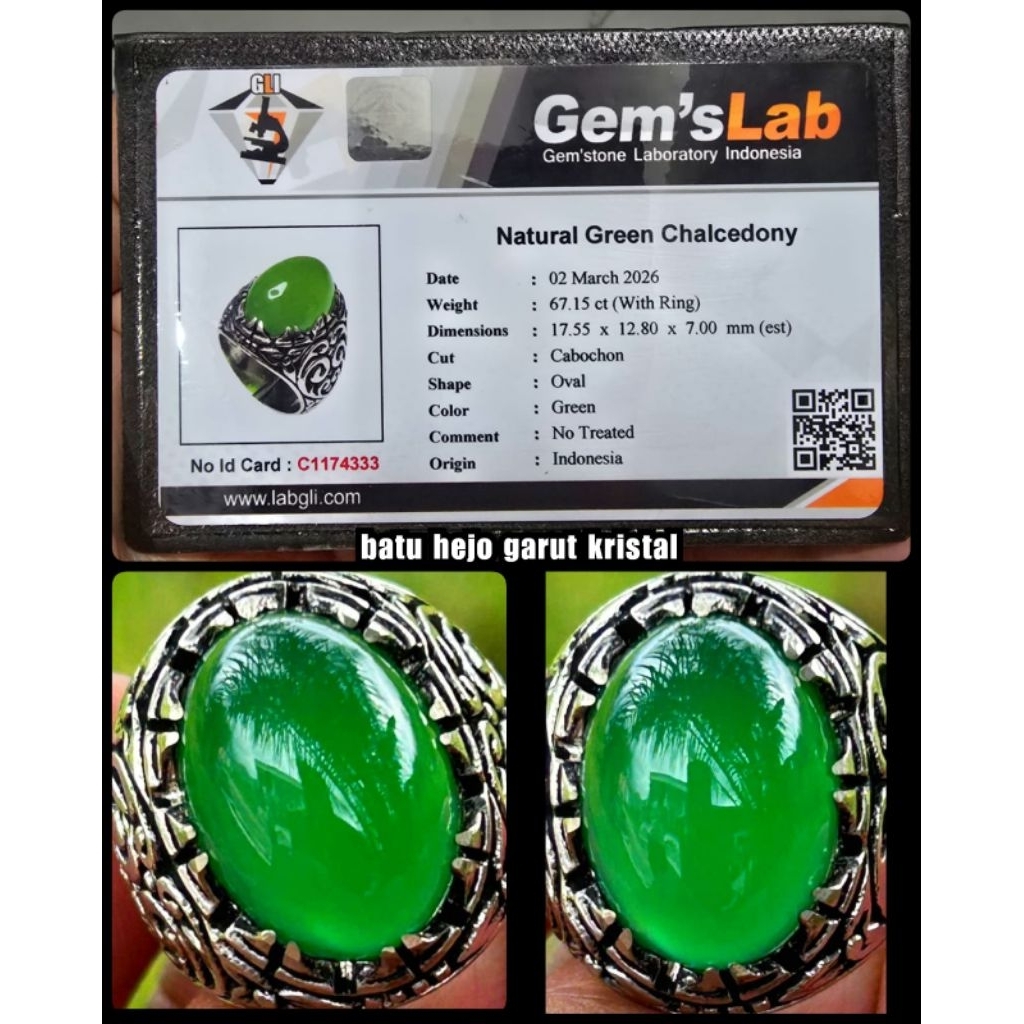 batu akik ijo Garut asli Ohen lawasan bos HQ