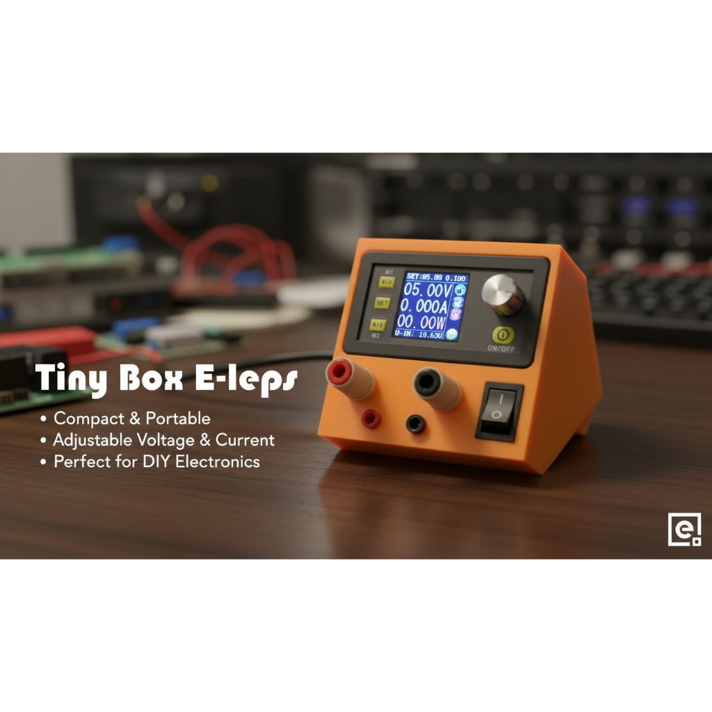Tiny e-Lab Box Power supply/Print 3d/ hanya case saja