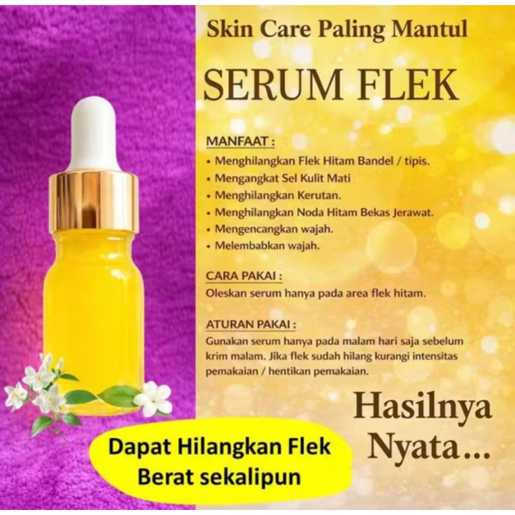 Naturya - serum penghilang flek hitam yang ampuh tebal bandel membandel skin care solution untuk waj